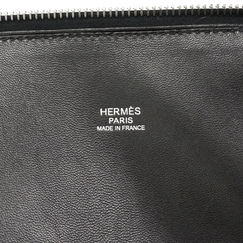 【6fa0413】エルメス ハンドバッグ ボリード35 トリヨンクレマンス ブラック シルバー金具 □M刻印 2wayバッグ【中古】レディース