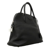 【6fa0413】エルメス ハンドバッグ ボリード35 トリヨンクレマンス ブラック シルバー金具 □M刻印 2wayバッグ【中古】レディース