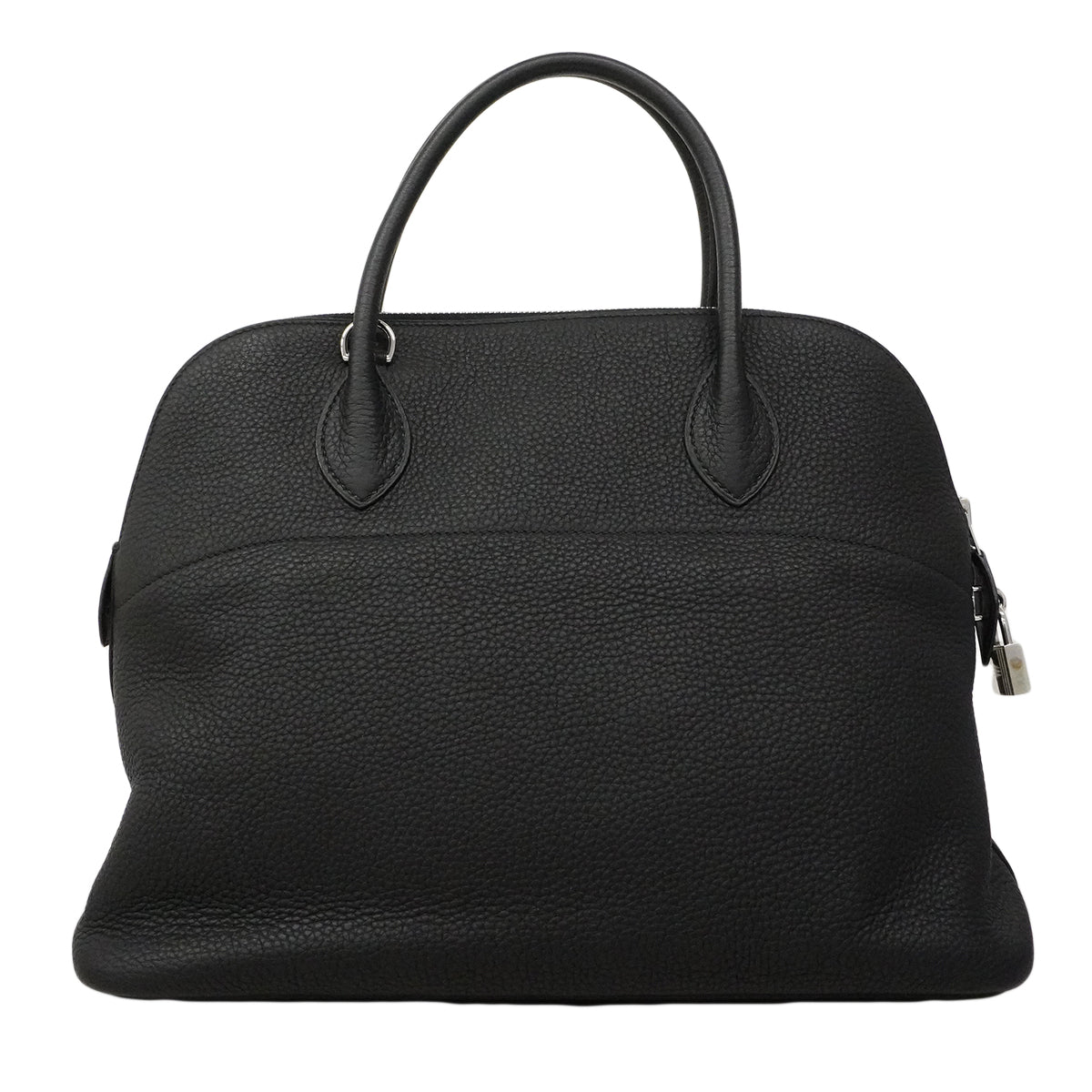 【6fa0413】エルメス ハンドバッグ ボリード35 トリヨンクレマンス ブラック シルバー金具 □M刻印 2wayバッグ【中古】レディース