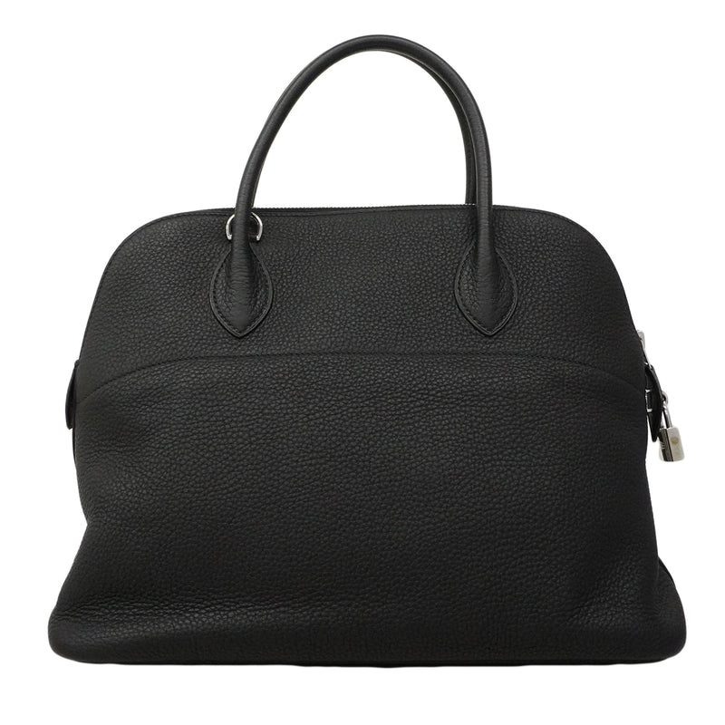 【6fa0413】エルメス ハンドバッグ ボリード35 トリヨンクレマンス ブラック シルバー金具 □M刻印 2wayバッグ【中古】レディース