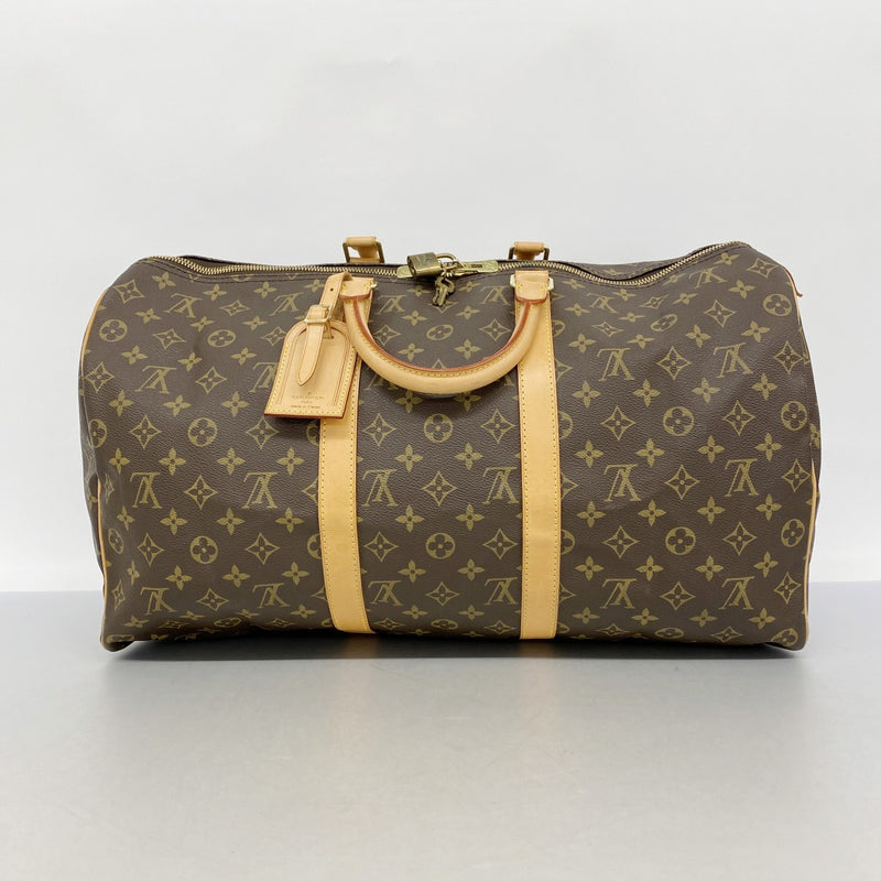 【6fa0420】ルイヴィトン ボストンバッグ モノグラム キーポル50 M41426 ブラウン【中古】メンズ レディース ユニセックス