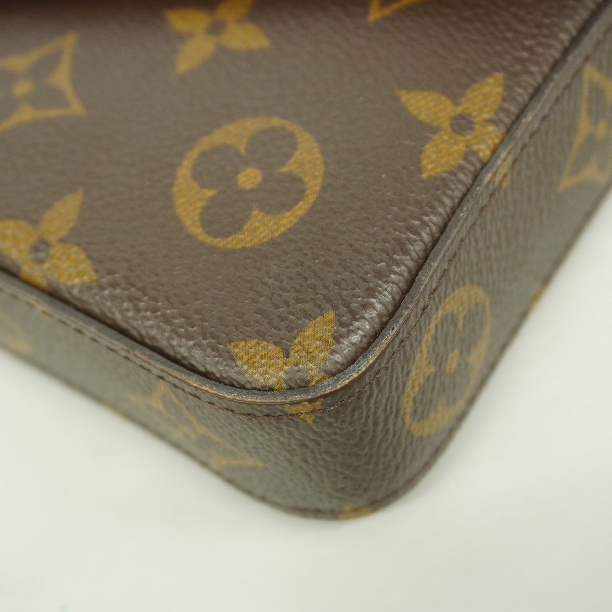 【6fa0430-k】ルイヴィトン ショルダーウォレット モノグラム ポシェットフェリシー M61276 ブラウン フューシャ【中古】レディース