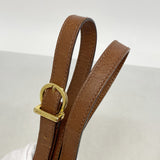 【6fa0434】サルヴァトーレフェラガモ ショルダーバッグ ヴァラ レザー ブラウン ゴールド金具【中古】レディース