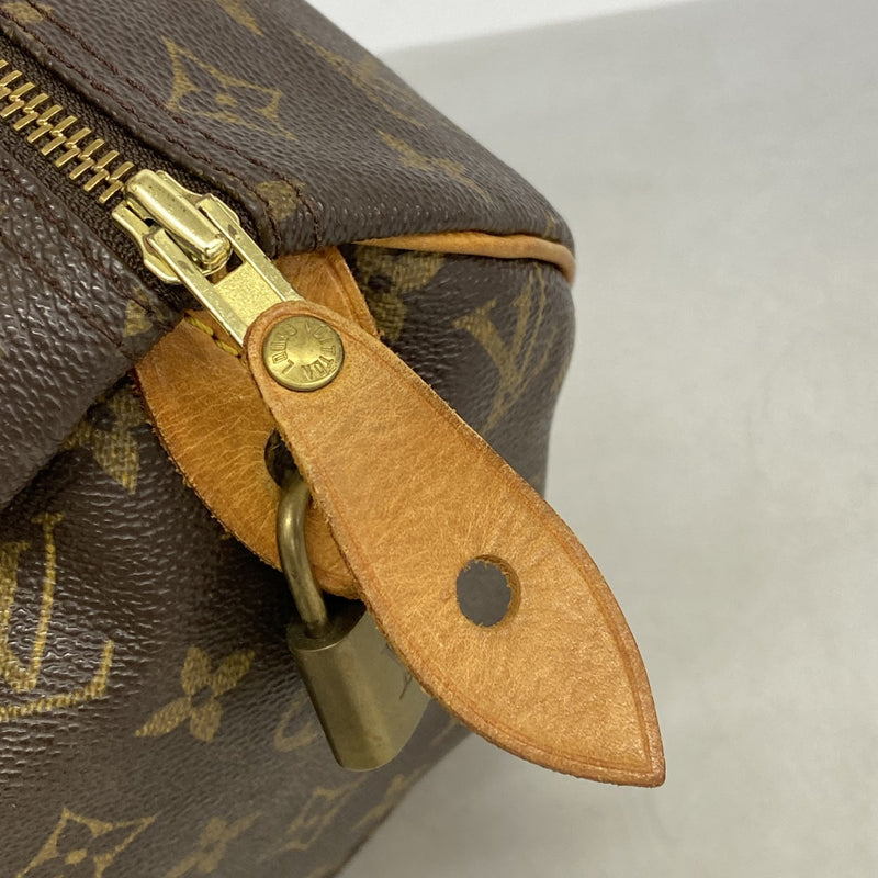 【6fa0439】ルイヴィトン ハンドバッグ モノグラム スピーディ30 M41108 ブラウン【中古】レディース