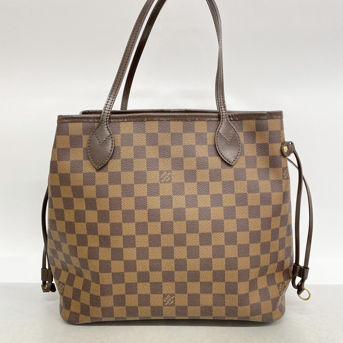 【6fa0440】ルイヴィトン トートバッグ ダミエ ネヴァーフルMM N51105 エベヌ【中古】レディース