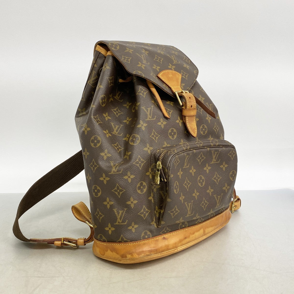 【6fa0441】ルイヴィトン リュック・デイパック モノグラム モンスリGM M51135 ブラウン【中古】レディース