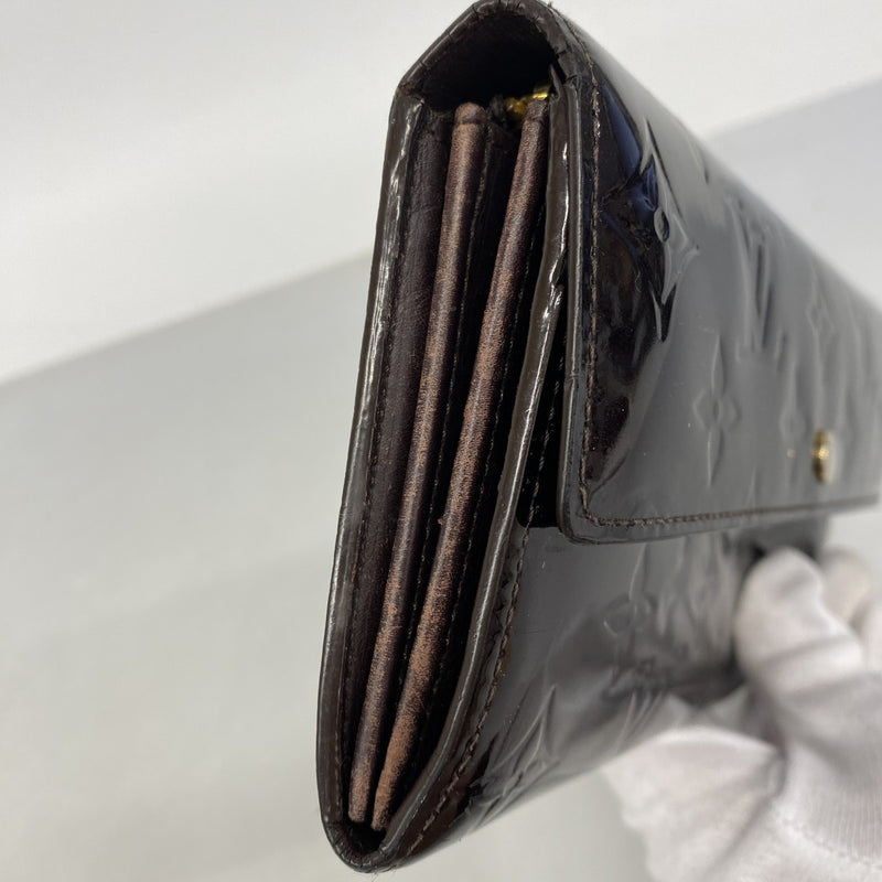 【6fa0447-k】ルイヴィトン 長財布 ヴェルニ ポルトフォイユサラ M93524 アマラント【中古】レディース