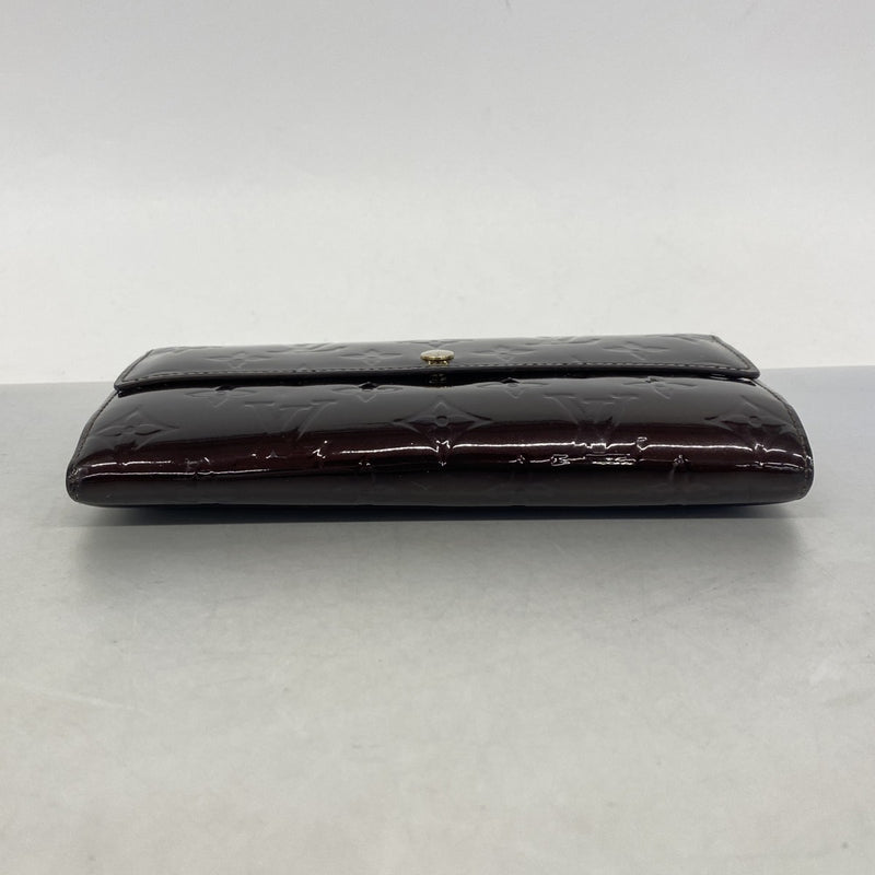 【6fa0447-k】ルイヴィトン 長財布 ヴェルニ ポルトフォイユサラ M93524 アマラント【中古】レディース