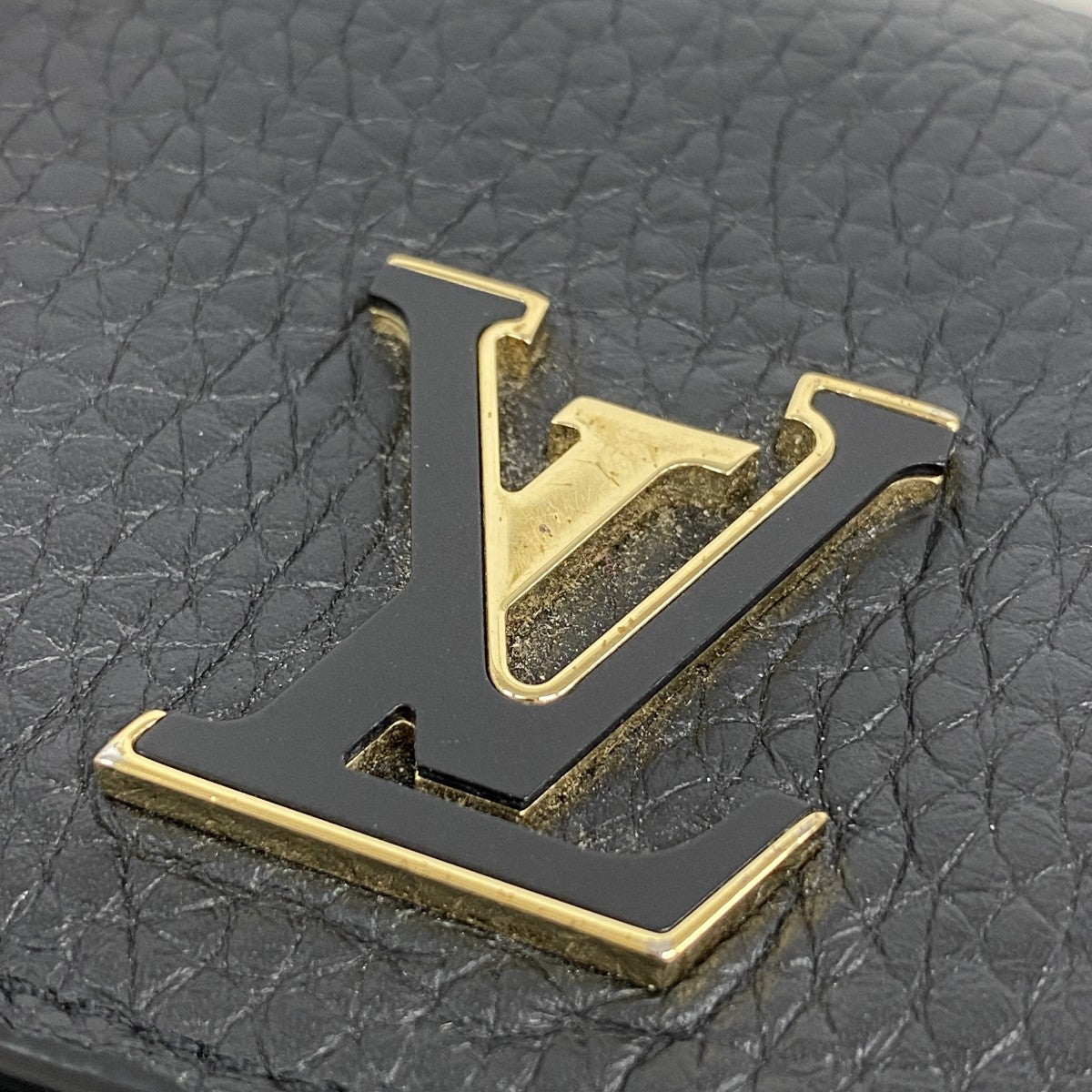 【6fa0464】ルイヴィトン 財布 ポルトフォイユカプシーヌ タイニー M12149 ノワール【中古】レディース