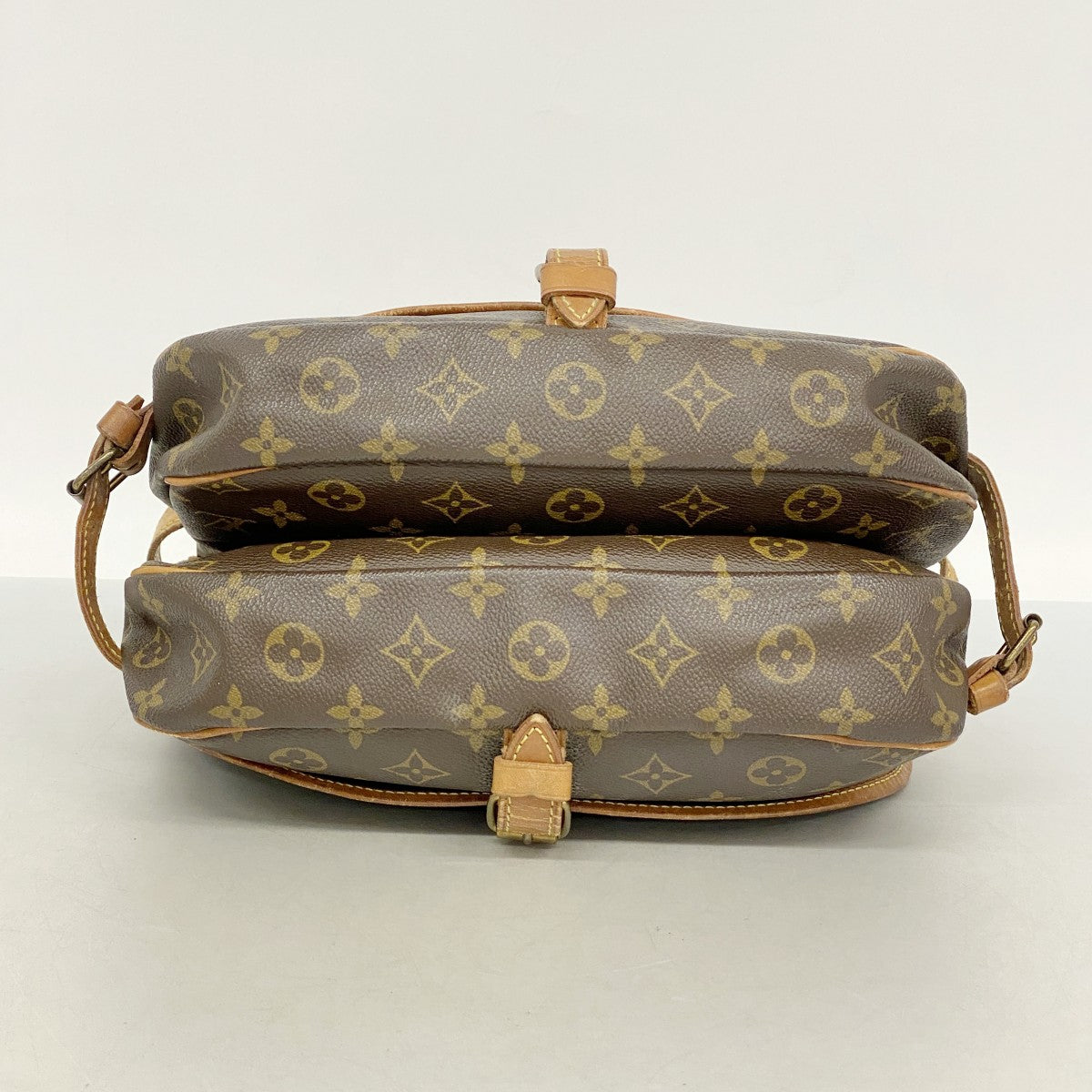 【6fa0468】ルイヴィトン ショルダーバッグ モノグラム ソミュール30 M42256 ブラウン【中古】レディース