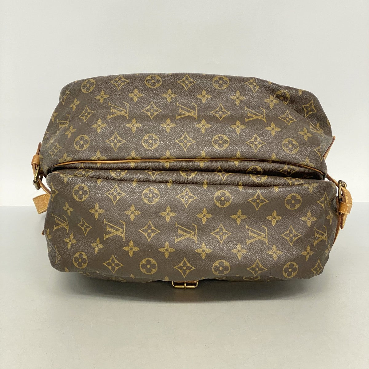 【6fa0469】ルイヴィトン ショルダーバッグ モノグラム ソミュール35 M42254 ブラウン【中古】レディース