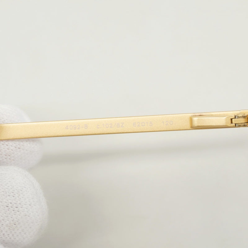 【6fa0472】シャネル サングラス 4092-B プラスチック シャンパンゴールド ゴールド金具【中古】レディース