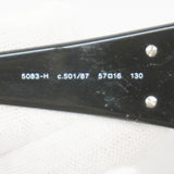 【6fa0473】シャネル サングラス 5083-H プラスチック ブラック シルバー金具【中古】レディース