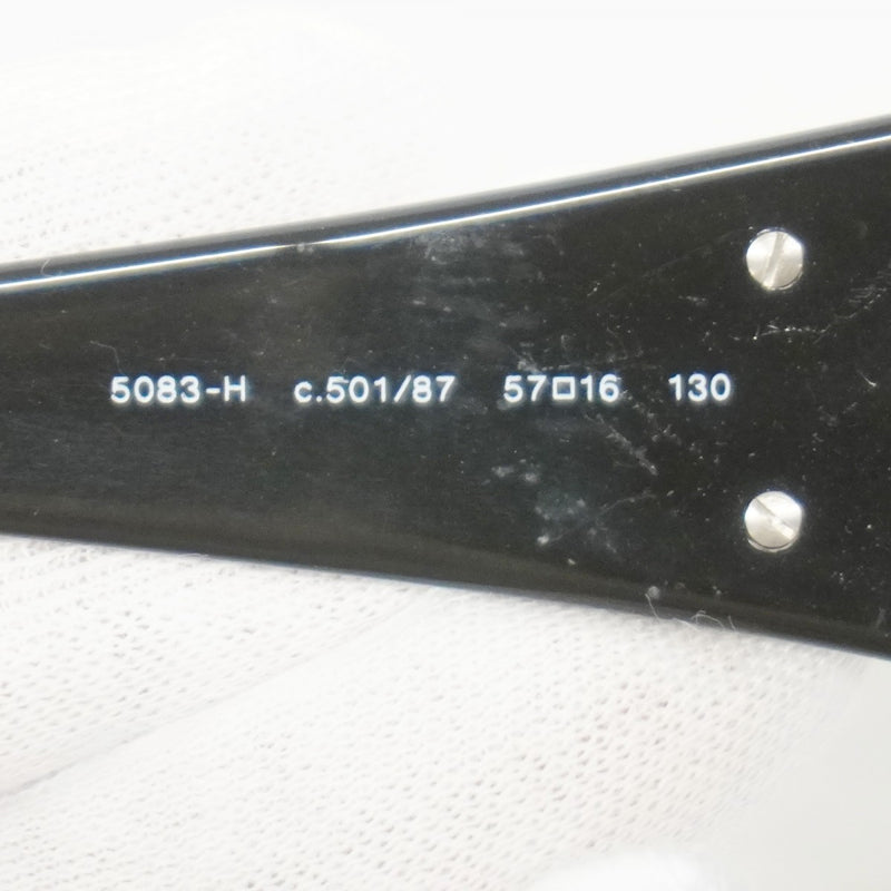 【6fa0473】シャネル サングラス 5083-H プラスチック ブラック シルバー金具【中古】レディース