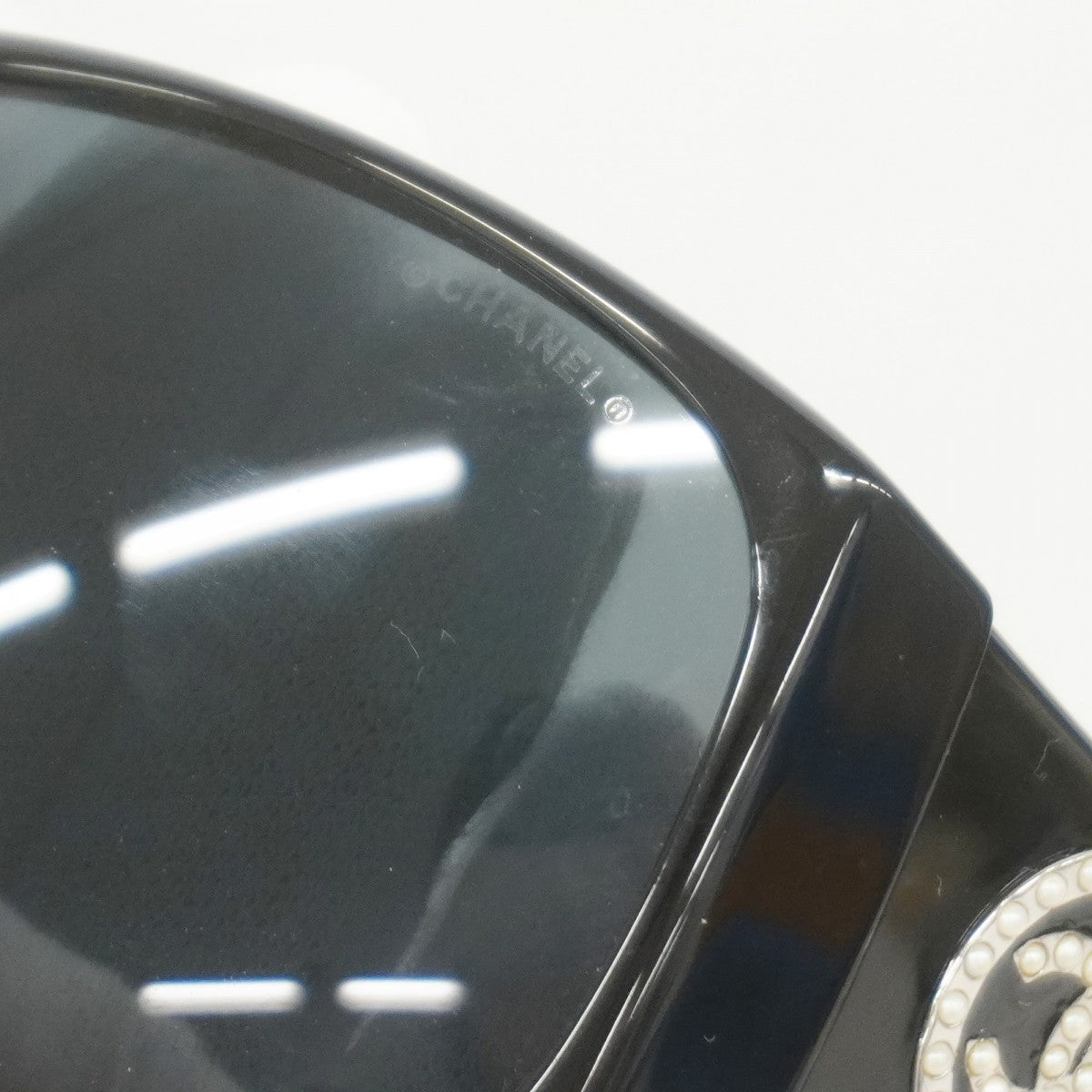 【6fa0473】シャネル サングラス 5083-H プラスチック ブラック シルバー金具【中古】レディース