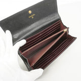 【6fa0475】シャネル 長財布 マトラッセ キャビアスキン ブラック ゴールド金具【中古】レディース