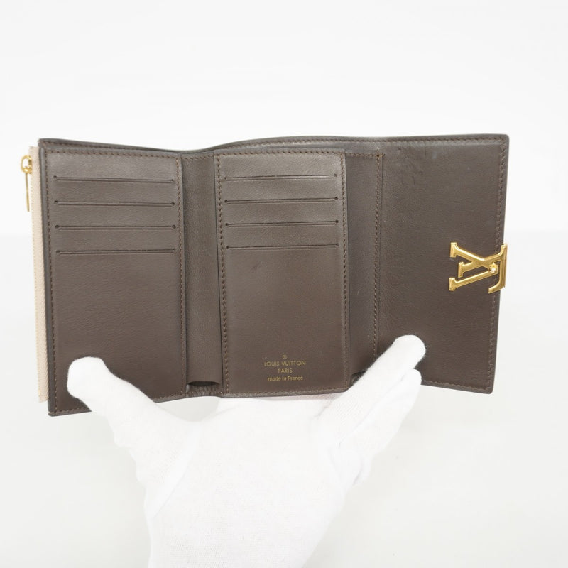 【6fa0477】ルイヴィトン 三つ折り財布 ポルトフォイユ カプシーヌ コンパクト M62159 ガレ【中古】レディース