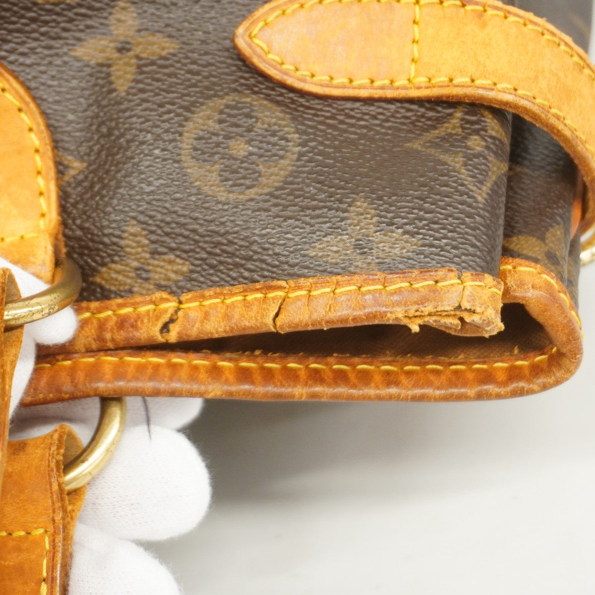 【6fa0479】ルイヴィトン トートバッグ モノグラム バティニョールオリゾンタル M51154 ブラウン【中古】レディース