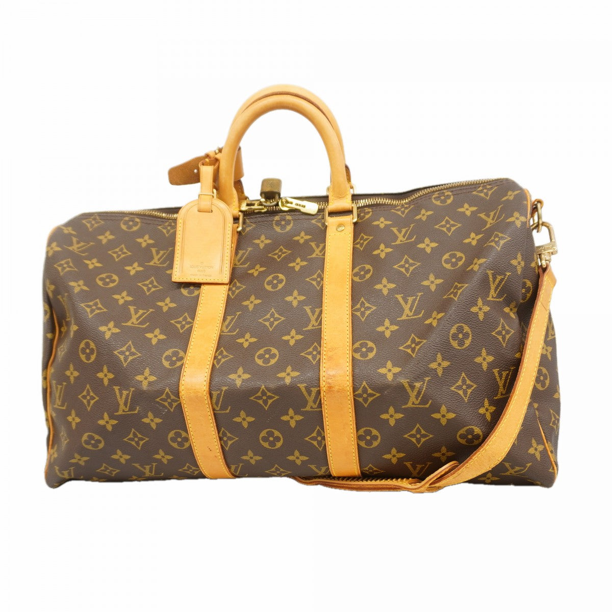 【6fa0486】ルイヴィトン ボストンバッグ モノグラム キーポルバンドリエール45 M41418 ブラウン【中古】メンズ レディース ユニセックス