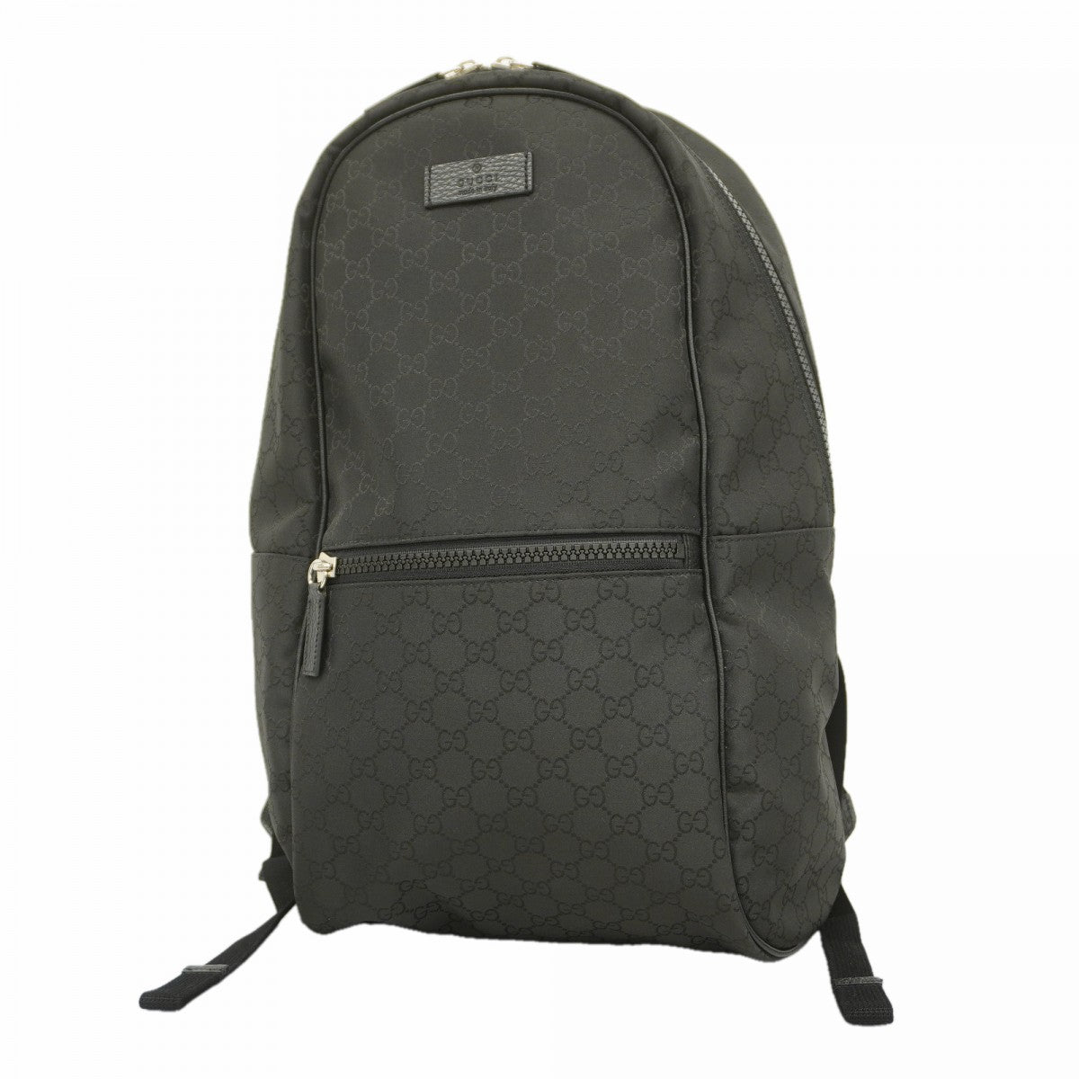 【6fa0489】グッチ リュック・デイパック GGナイロン 449181 ナイロン ブラック シルバー金具【中古】メンズ レディース ユニセックス