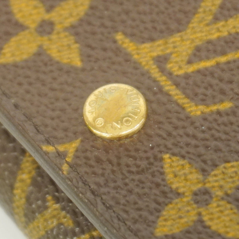 【6fa0494】ルイヴィトン 財布 モノグラム ポルトモネビエトレゾール M61730 ブラウン【中古】レディース