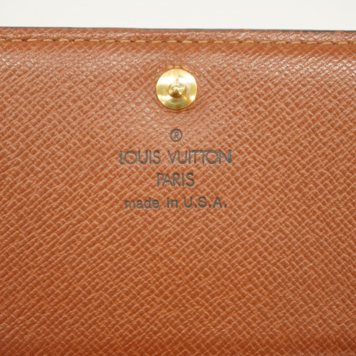 【6fa0494】ルイヴィトン 財布 モノグラム ポルトモネビエトレゾール M61730 ブラウン【中古】レディース