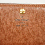 【6fa0494】ルイヴィトン 財布 モノグラム ポルトモネビエトレゾール M61730 ブラウン【中古】レディース