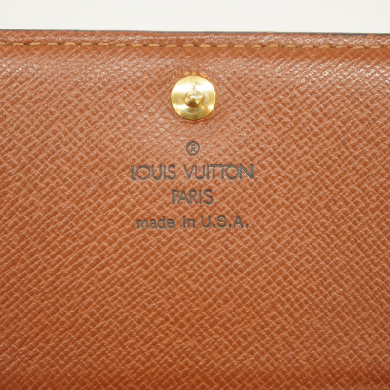 【6fa0494】ルイヴィトン 財布 モノグラム ポルトモネビエトレゾール M61730 ブラウン【中古】レディース