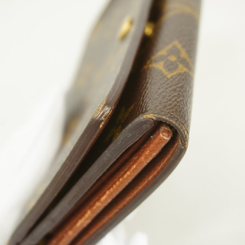 【6fa0494】ルイヴィトン 財布 モノグラム ポルトモネビエトレゾール M61730 ブラウン【中古】レディース