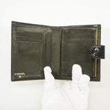 【6fa0495】シャネル 財布 パテントレザー ブラック ゴールド金具【中古】レディース