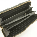 【6fa0497】グッチ 長財布 GGマーモント 443123 レザー ホワイト ブラック ゴールド金具【中古】レディース