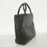 【6fa0498】グッチ ハンドバッグ バンブー 002 1061 レザー ブラック シルバー金具【中古】レディース