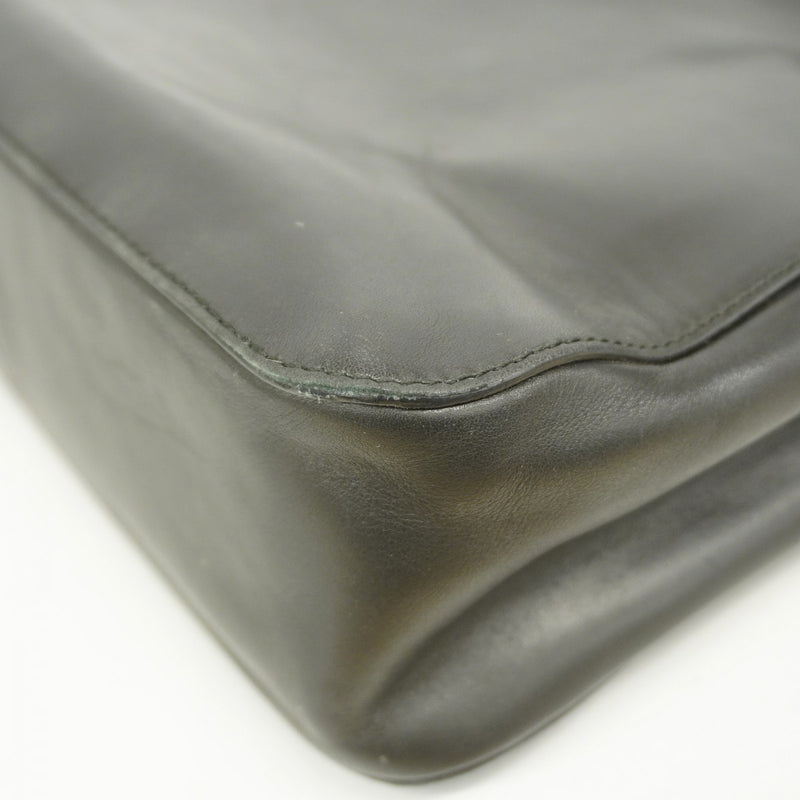 【6fa0498】グッチ ハンドバッグ バンブー 002 1061 レザー ブラック シルバー金具【中古】レディース