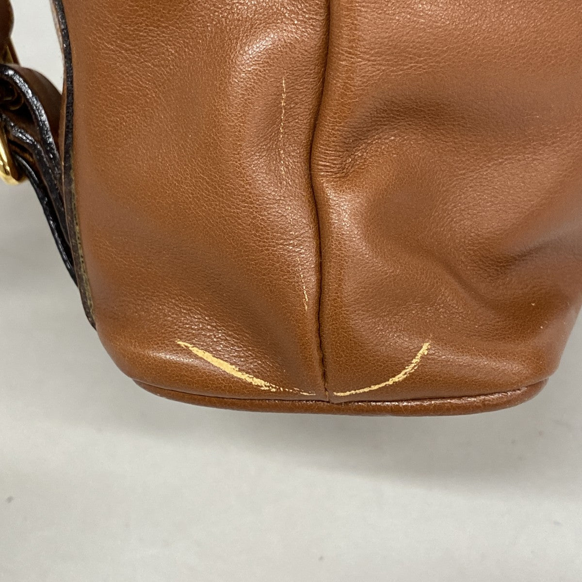 【6fa0512-k】グッチ リュック・デイパック バンブー 003 1705 0030 レザー ライトブラウン ゴールド金具【中古】レディース