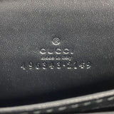 【6fa0513-k】グッチ コインケース GGスプリーム 496343 PVC ブラック シルバー金具【中古】メンズ