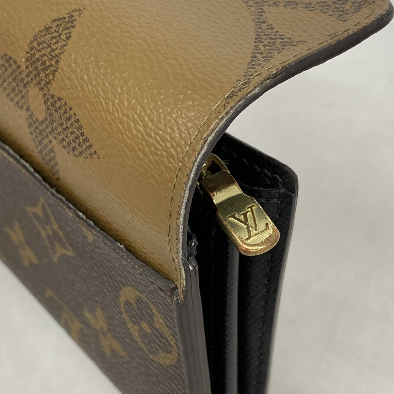 【6fa0515-k】ルイヴィトン 長財布 モノグラム・リバース ポルトフォイユサラ M80726 ブラウン【中古】レディース