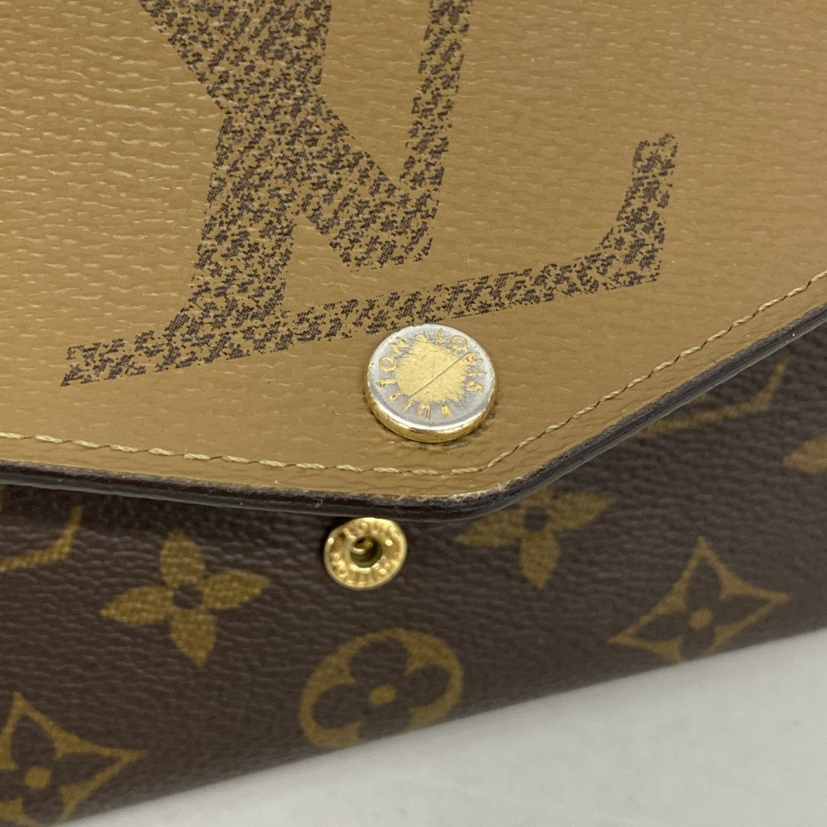【6fa0515-k】ルイヴィトン 長財布 モノグラム・リバース ポルトフォイユサラ M80726 ブラウン【中古】レディース