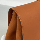 【6fa0530-k】エルメス ハンドバッグ ヴァルパライソPM トワルシェブロン オレンジ シルバー金具【中古】レディース