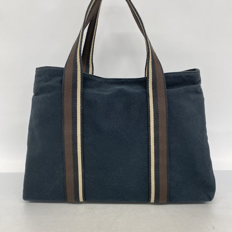 【6fa0531-k】エルメス トートバッグ トロカホリゾンタルMM キャンバス ブラック シルバー金具【中古】メンズ レディース ユニセックス