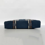 【6fa0531-k】エルメス トートバッグ トロカホリゾンタルMM キャンバス ブラック シルバー金具【中古】メンズ レディース ユニセックス