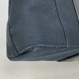 【6fa0531-k】エルメス トートバッグ トロカホリゾンタルMM キャンバス ブラック シルバー金具【中古】メンズ レディース ユニセックス