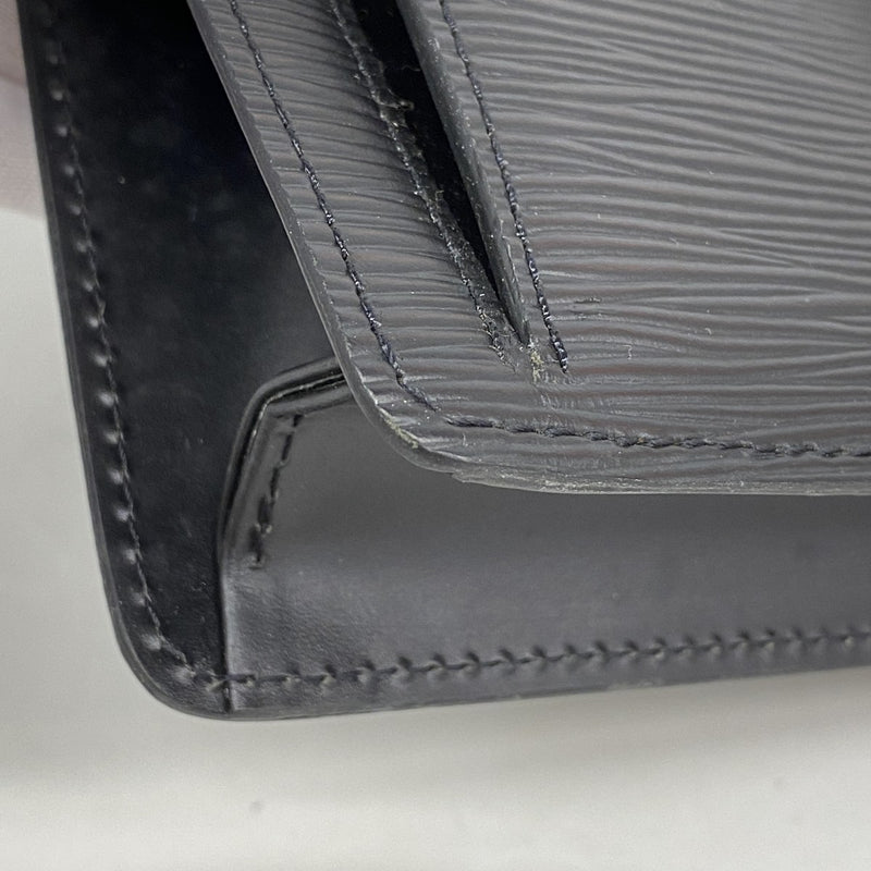 【6fa0544】ルイヴィトン クラッチバッグ エピ ポシェットセリエドラゴンヌ M52612 ノワール【中古】メンズ