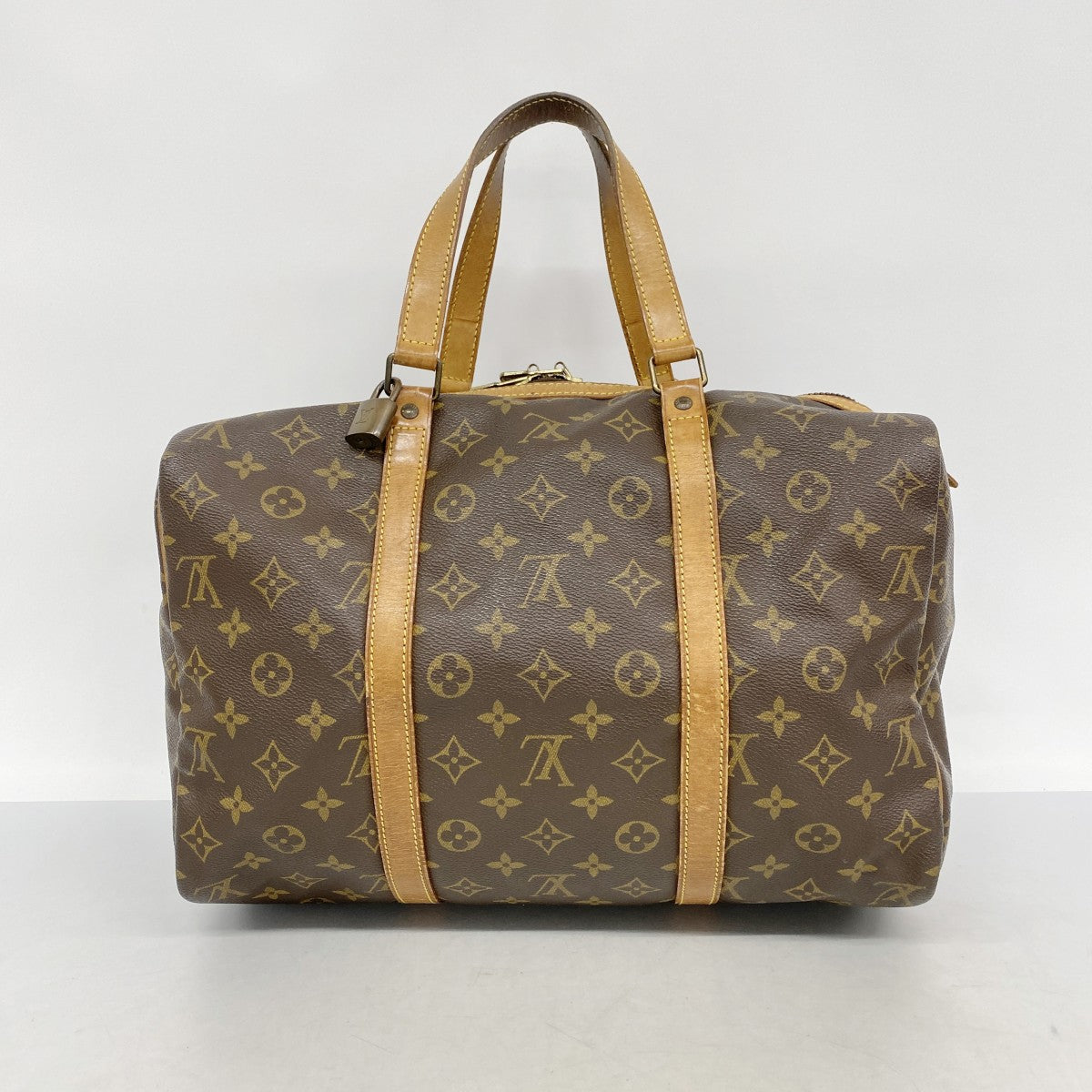 【6fa0549-k】ルイヴィトン ボストンバッグ モノグラム サックスプール35 M41626 ブラウン【中古】メンズ レディース ユニセックス