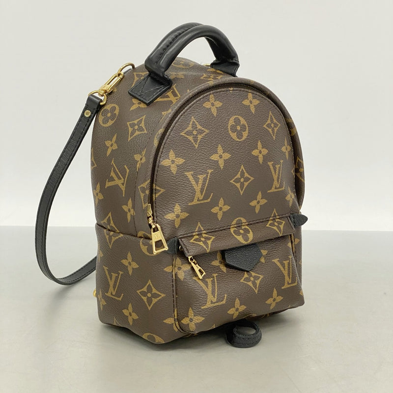 【6fa0551-k】ルイヴィトン リュック・デイパック モノグラム パームスプリングスバックパックMINI M44873 ブラウン【中古】レディース