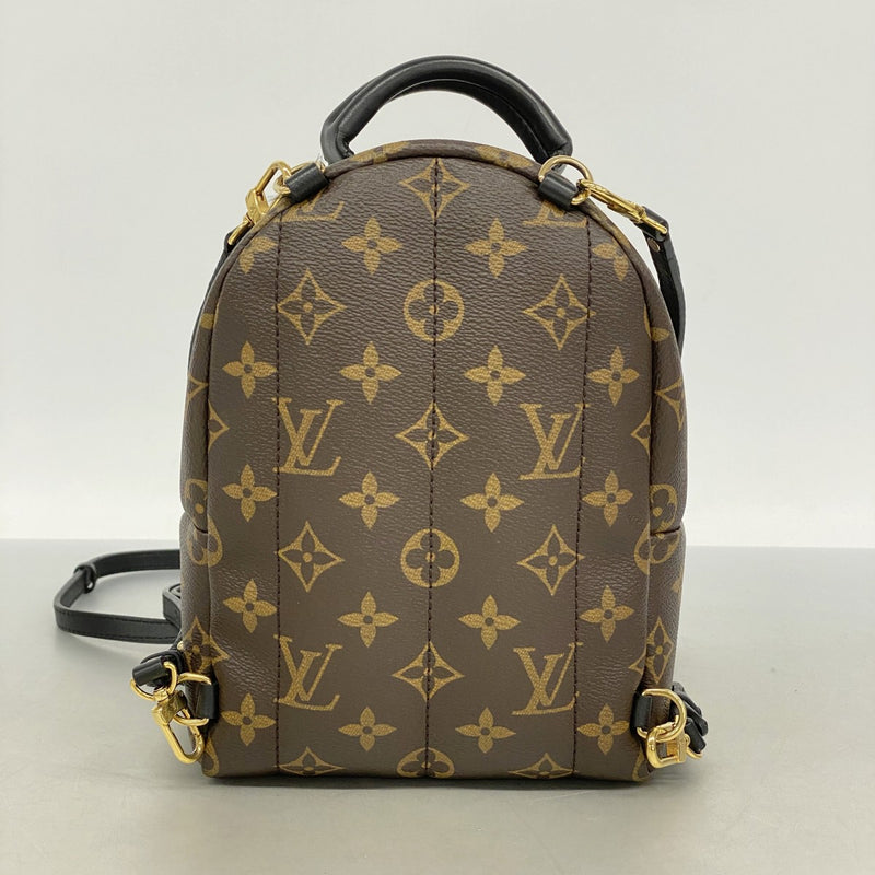 【6fa0551-k】ルイヴィトン リュック・デイパック モノグラム パームスプリングスバックパックMINI M44873 ブラウン【中古】レディース