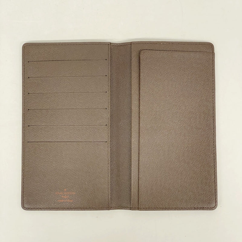 【6fa0553-k】ルイヴィトン 長札入れ ダミエ ポルトシェキエカルトクレディ N62226 エベヌ【中古】メンズ レディース ユニセックス