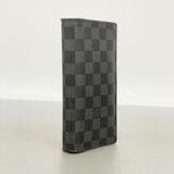 【6fa0554-k】ルイヴィトン 長財布 ダミエ・グラフィット ポルトフォイユブラザ N62665 ブラック【中古】メンズ