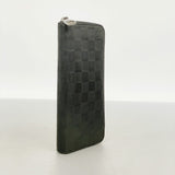 【6fa0555-k】ルイヴィトン 長財布 ダミエ・アンフィニ ジッピーウォレットヴェルティカル N63548 オニキス 【中古】メンズ