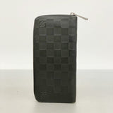 【6fa0555-k】ルイヴィトン 長財布 ダミエ・アンフィニ ジッピーウォレットヴェルティカル N63548 オニキス 【中古】メンズ
