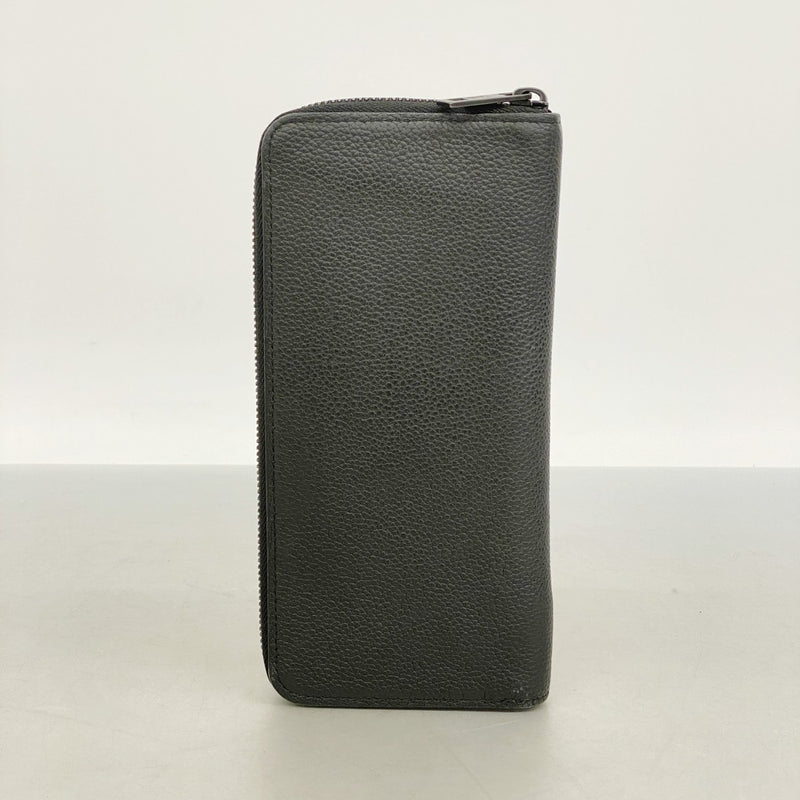 【6fa0556-k】ルイヴィトン 長財布 アエログラム ジッピーウォレットホリゾンタル M80334 ブラック【中古】メンズ